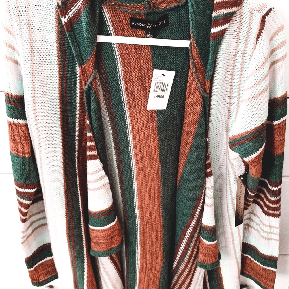 Brand new blue/ orange cardigan - Picture 5 of 6